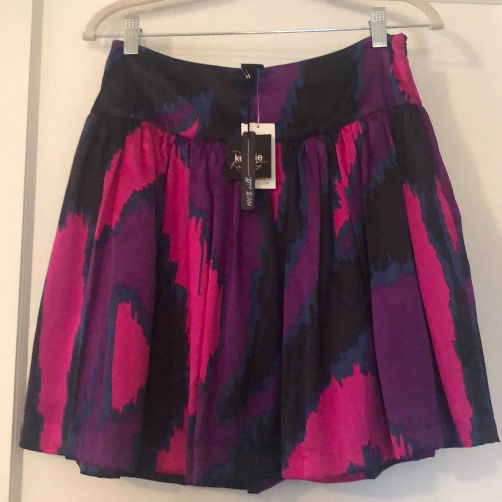 Silk Skirt-Multicolored